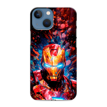 Силиконовый чехол на Iphone 13 Mini с принтом Железный человек Ironman Силиконовый чехол на Iphone 13 Mini с принтом Железный человек Ironman