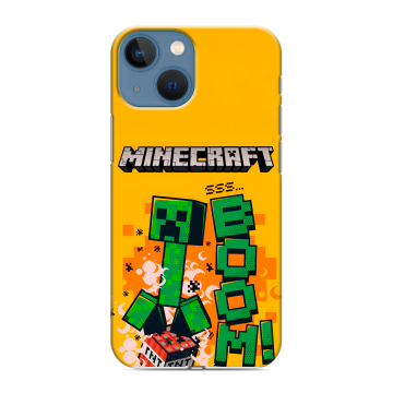 Силиконовый чехол на Iphone 13 Mini с принтом Майнкрафт Minecraft Силиконовый чехол на Iphone 13 Mini с принтом Майнкрафт Minecraft