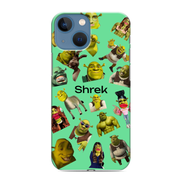 Силиконовый чехол на Iphone 13 Mini с принтом Шрек Shrek Силиконовый чехол на Iphone 13 Mini с принтом Шрек Shrek