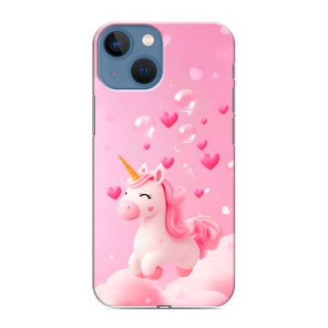 Силиконовый чехол на Iphone 13 Mini с принтом Единорог Силиконовый чехол на Iphone 13 Mini с принтом Единорог