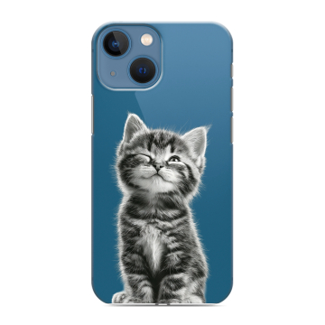 Силиконовый чехол на Iphone 13 Mini с принтом Котенок Силиконовый чехол на Iphone 13 Mini с принтом Котенок
