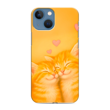 Силиконовый чехол на Iphone 13 Mini с принтом Милые котята Силиконовый чехол на Iphone 13 Mini с принтом Милые котята