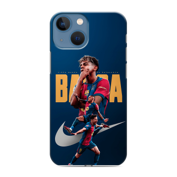 Силиконовый чехол на Iphone 13 Mini с принтом Барселона Barca Yamal Силиконовый чехол на Iphone 13 Mini с принтом Барселона Barca Yamal