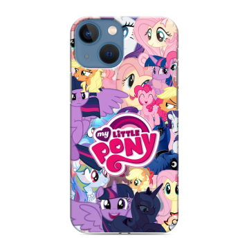 Силиконовый чехол на Iphone 13 Mini с принтом My little pony Дружба чудо Силиконовый чехол на Iphone 13 Mini с принтом My little pony Дружба чудо