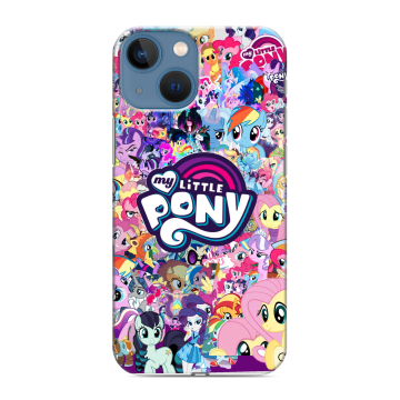 Силиконовый чехол на Iphone 13 Mini с принтом My little pony Дружба чудо Силиконовый чехол на Iphone 13 Mini с принтом My little pony Дружба чудо