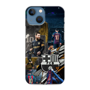 Силиконовый чехол на Iphone 13 Mini с принтом Messi Barcelona Силиконовый чехол на Iphone 13 Mini с принтом Messi Barcelona