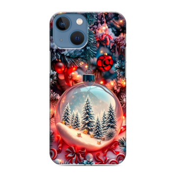 Силиконовый чехол на Iphone 13 Mini с принтом Новый год Силиконовый чехол на Iphone 13 Mini с принтом Новый год