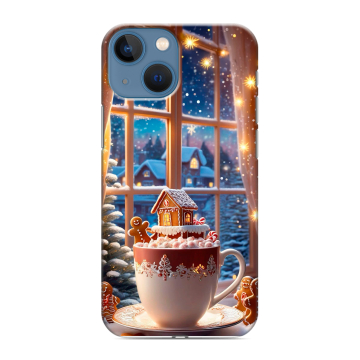 Силиконовый чехол на Iphone 13 Mini с принтом Новый год Силиконовый чехол на Iphone 13 Mini с принтом Новый год