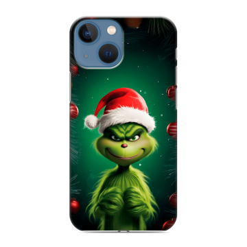Силиконовый чехол на Iphone 13 Mini с принтом Гринч Новый год Рождество Силиконовый чехол на Iphone 13 Mini с принтом Гринч Новый год Рождество