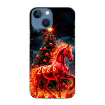 Силиконовый чехол на Iphone 13 Mini с принтом Новый год Силиконовый чехол на Iphone 13 Mini с принтом Новый год