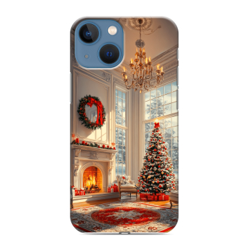 Силиконовый чехол на Iphone 13 Mini с принтом Новый год Силиконовый чехол на Iphone 13 Mini с принтом Новый год
