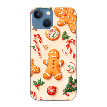 Силиконовый чехол на Iphone 13 Mini с принтом Новый год Силиконовый чехол на Iphone 13 Mini с принтом Новый год