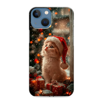 Силиконовый чехол на Iphone 13 Mini с принтом Новый год Силиконовый чехол на Iphone 13 Mini с принтом Новый год