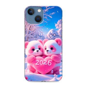 Силиконовый чехол на Iphone 13 Mini с принтом Новый год Силиконовый чехол на Iphone 13 Mini с принтом Новый год