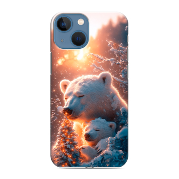 Силиконовый чехол на Iphone 13 Mini с принтом Новый год Силиконовый чехол на Iphone 13 Mini с принтом Новый год