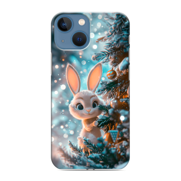 Силиконовый чехол на Iphone 13 Mini с принтом Новый год Силиконовый чехол на Iphone 13 Mini с принтом Новый год