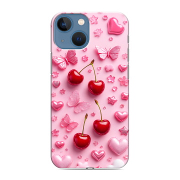 Силиконовый чехол на Iphone 13 Mini с принтом для девочек Силиконовый чехол на Iphone 13 Mini с принтом для девочек
