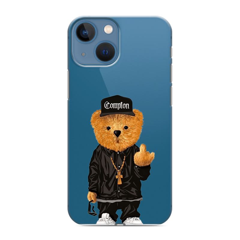 Силиконовый чехол на Iphone 13 Mini с принтом Плюшевый медведь Силиконовый чехол на Iphone 13 Mini с принтом Плюшевый медведь
