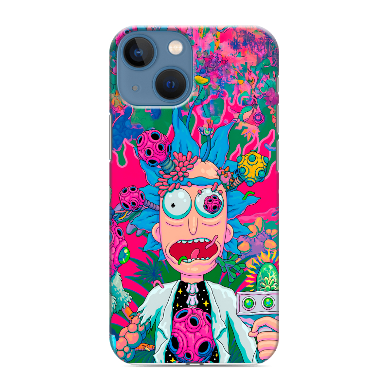Пластиковый чехол на Iphone 13 Mini с принтом Рик и Морти Rick Morty Пластиковый чехол на Iphone 13 Mini с принтом Рик и Морти Rick Morty