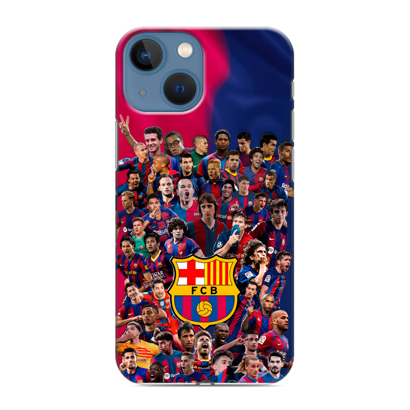 Силиконовый противоударный чехол на Iphone 13 Mini с принтом Барселона Barcelona Силиконовый противоударный чехол на Iphone 13 Mini с принтом Барселона Barcelona