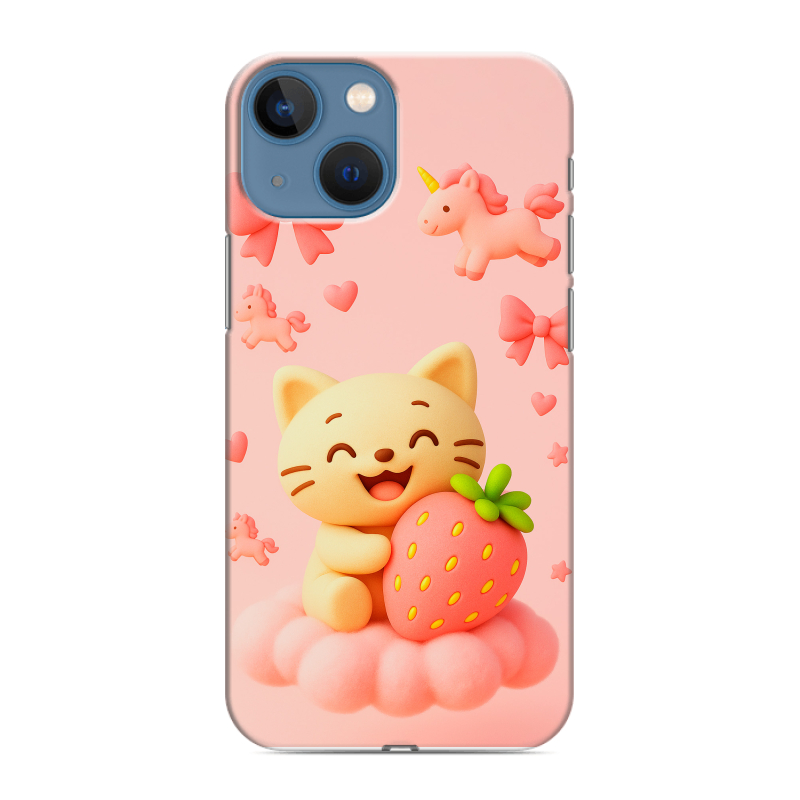 Силиконовый противоударный чехол на Iphone 13 Mini с принтом для девочек Силиконовый противоударный чехол на Iphone 13 Mini с принтом для девочек