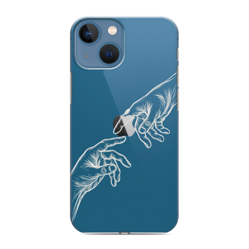 Силиконовый чехол на Iphone 13 Mini с принтом Сотворение мира Силиконовый чехол на Iphone 13 Mini с принтом Сотворение мира