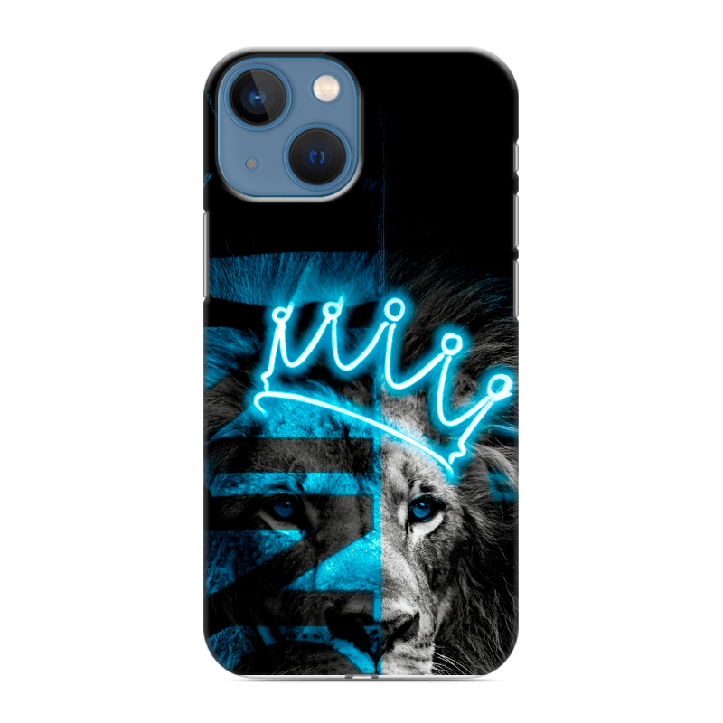 Силиконовый чехол на Iphone 13 Mini с принтом Король лев Силиконовый чехол на Iphone 13 Mini с принтом Король лев