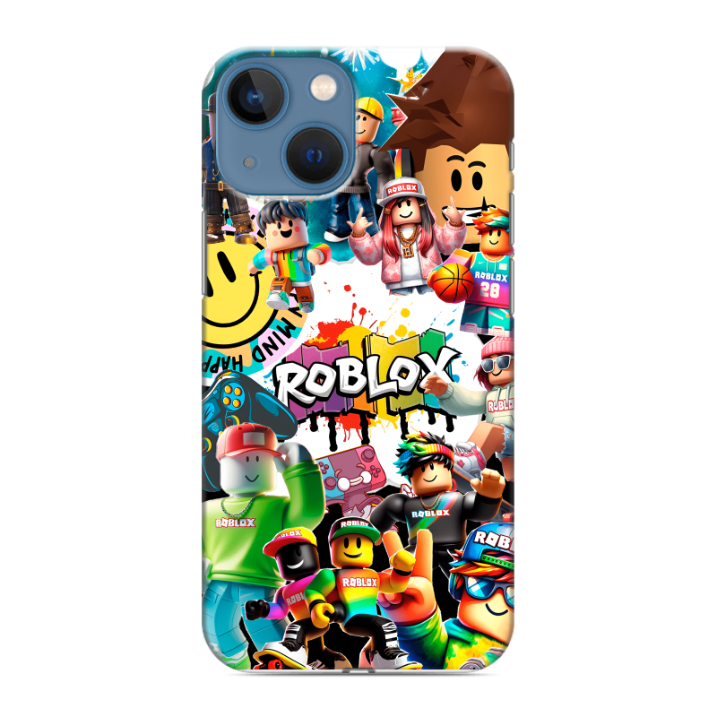 Пластиковый чехол на Iphone 13 Mini с принтом Roblox Роблокс Пластиковый чехол на Iphone 13 Mini с принтом Roblox Роблокс