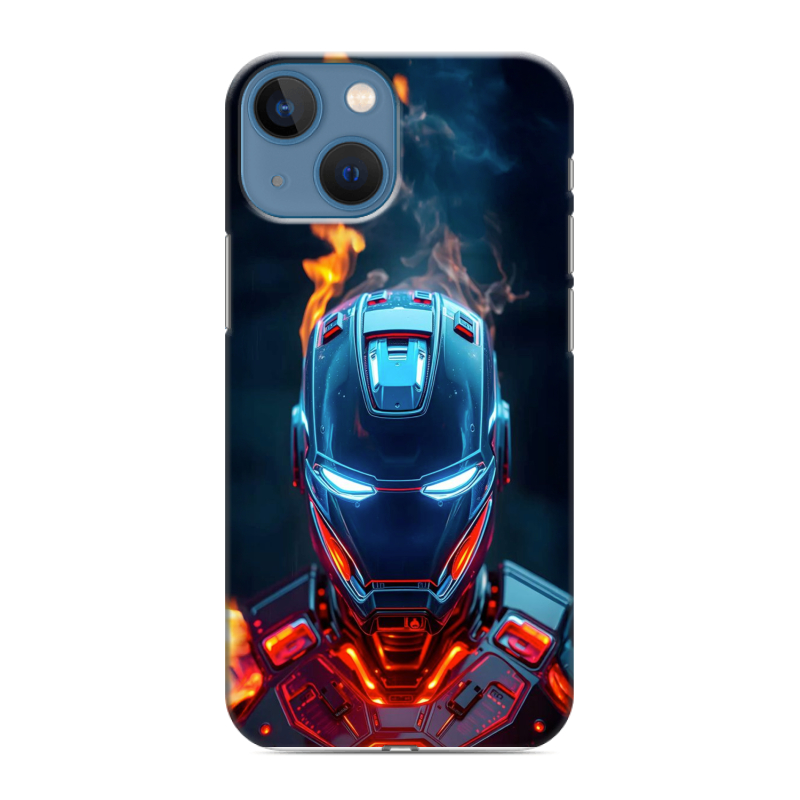 Пластиковый чехол на Iphone 13 Mini с принтом IronMan Железный человек Пластиковый чехол на Iphone 13 Mini с принтом IronMan Железный человек