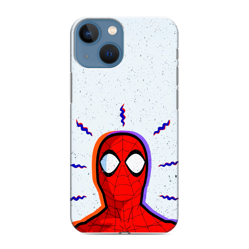 Силиконовый противоударный чехол на Iphone 13 Mini с принтом Spiderman Человек паук Силиконовый противоударный чехол на Iphone 13 Mini с принтом Spiderman Человек паук