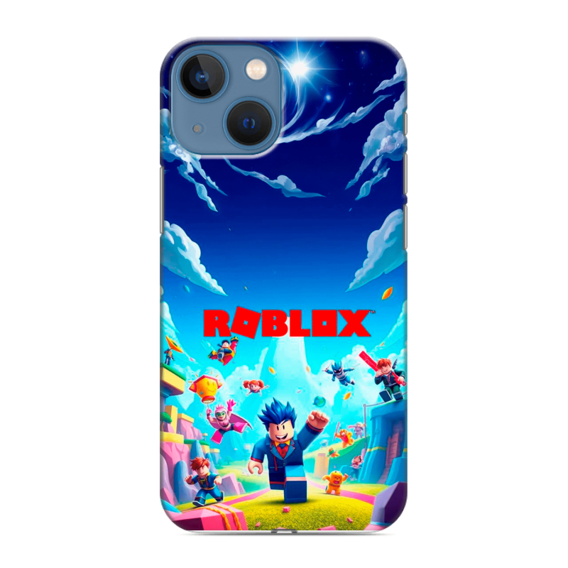 Силиконовый противоударный чехол на Iphone 13 Mini с принтом Roblox Роблокс Силиконовый противоударный чехол на Iphone 13 Mini с принтом Roblox Роблокс