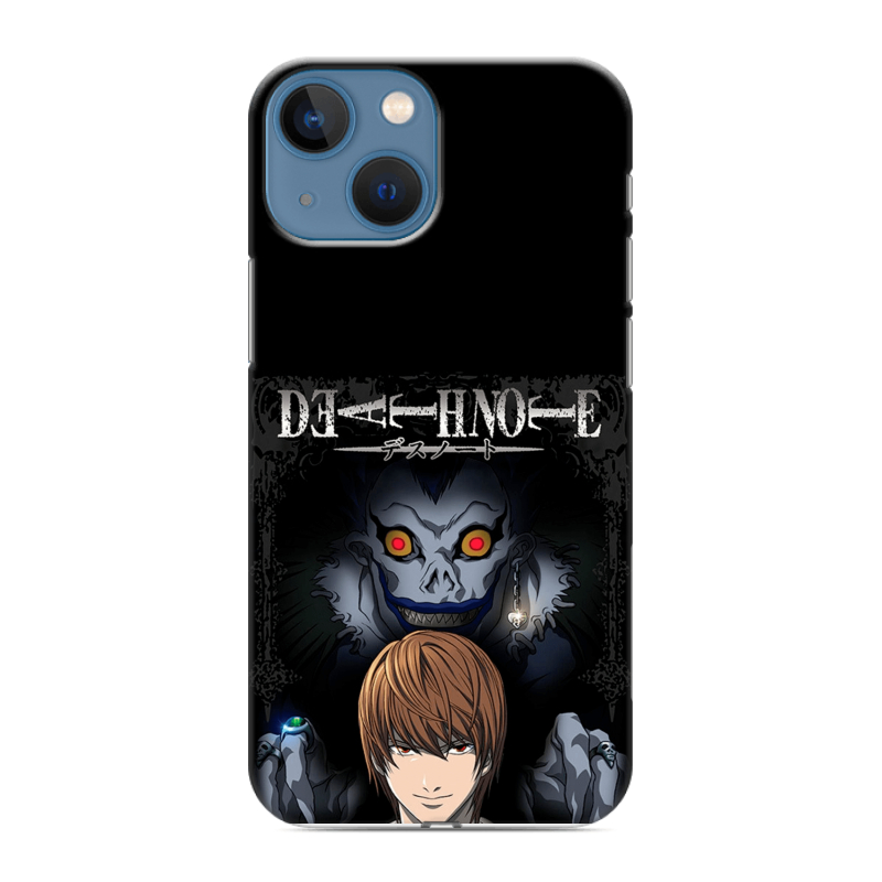 Силиконовый чехол на Iphone 13 Mini с принтом Death note Тетрадь смерти Силиконовый чехол на Iphone 13 Mini с принтом Death note Тетрадь смерти
