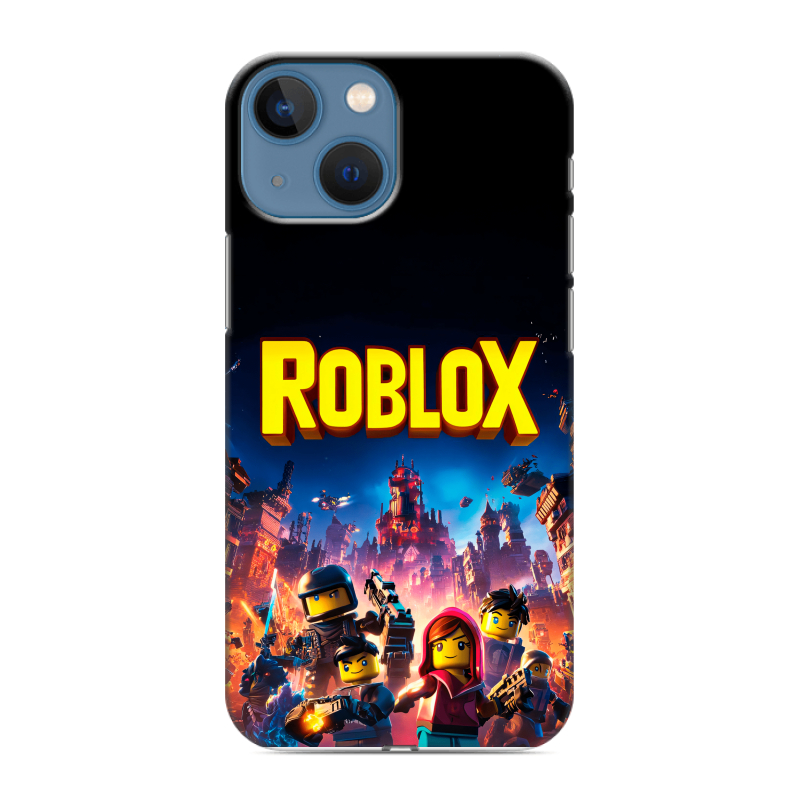 Пластиковый чехол на Iphone 13 Mini с принтом Roblox Роблокс Пластиковый чехол на Iphone 13 Mini с принтом Roblox Роблокс