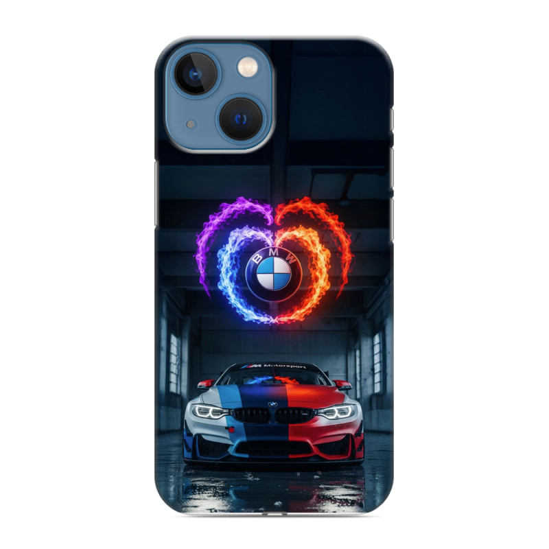 Силиконовый чехол на Iphone 13 Mini с принтом BMW БМВ Силиконовый чехол на Iphone 13 Mini с принтом BMW БМВ