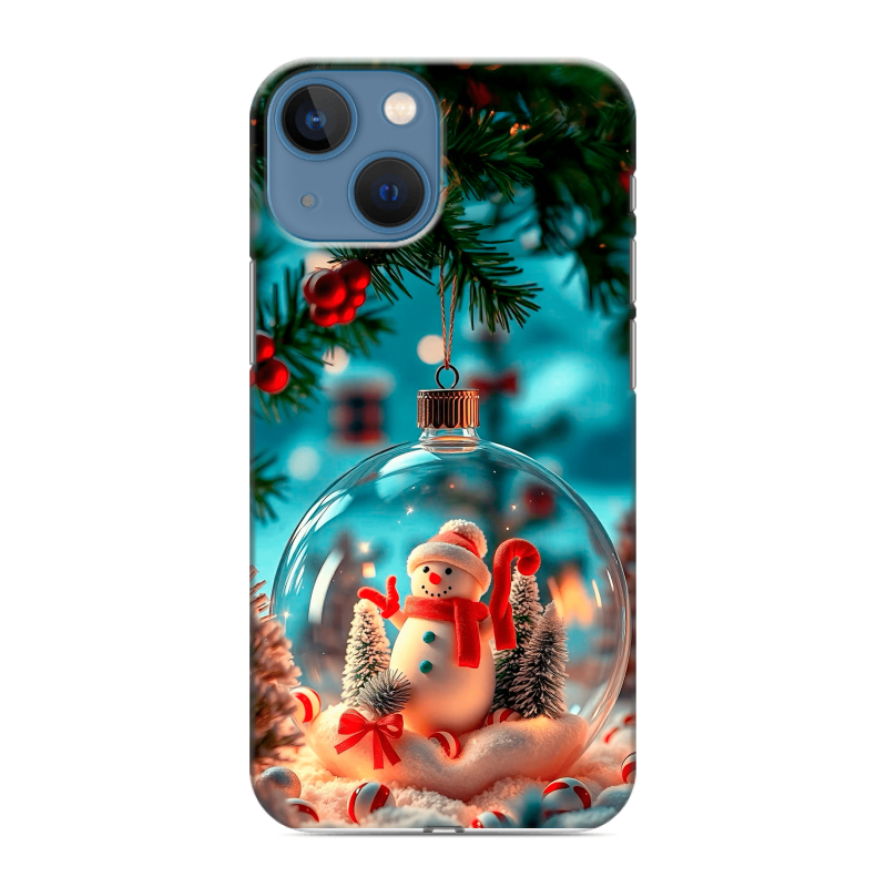Силиконовый чехол на Iphone 13 Mini с принтом Новый год Силиконовый чехол на Iphone 13 Mini с принтом Новый год