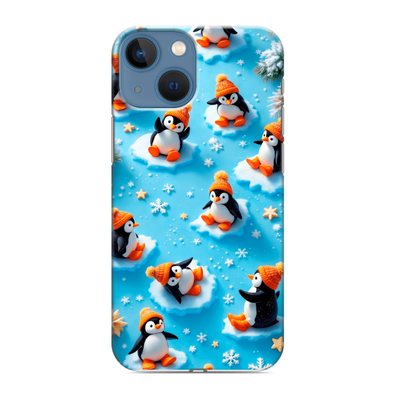 Силиконовый чехол на Iphone 13 Mini с принтом Новый год Силиконовый чехол на Iphone 13 Mini с принтом Новый год