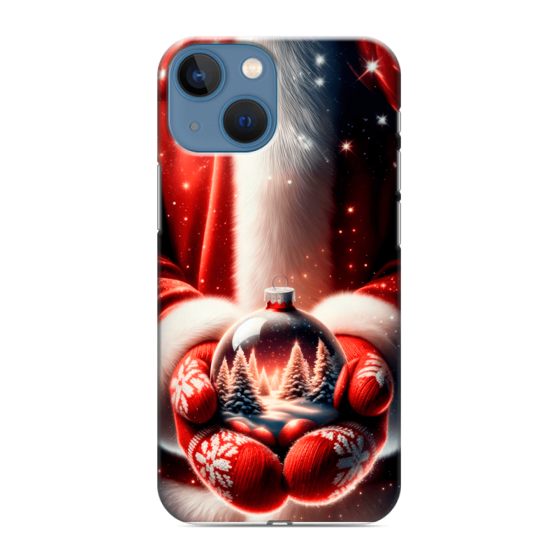Пластиковый чехол на Iphone 13 Mini с принтом Новый год Пластиковый чехол на Iphone 13 Mini с принтом Новый год