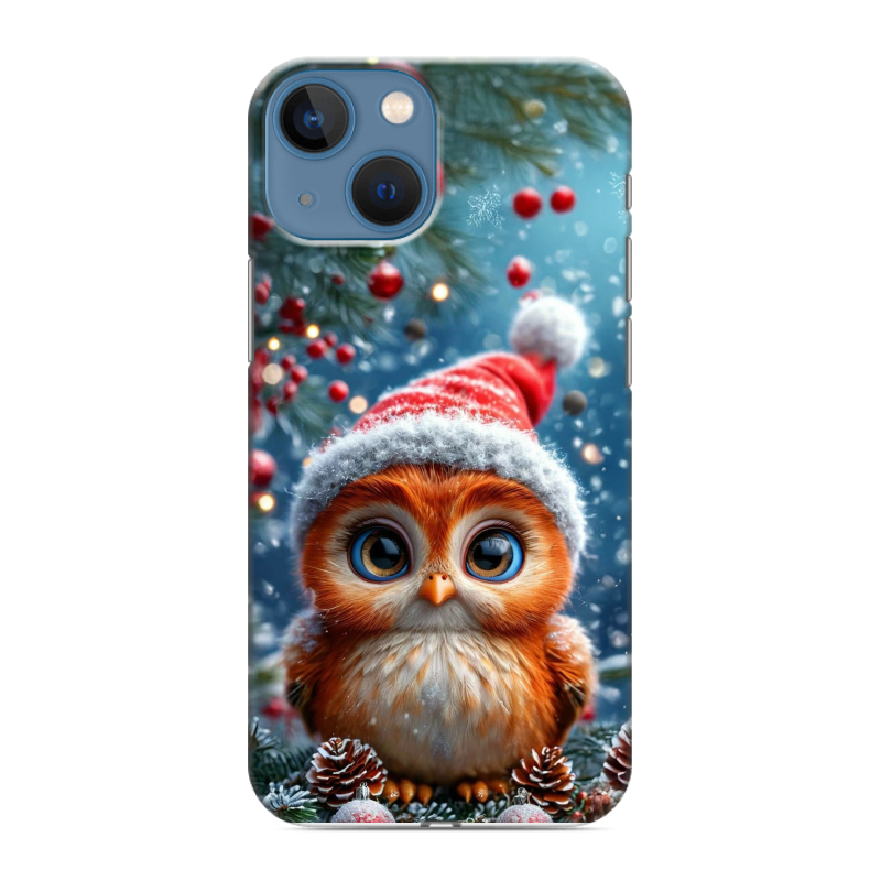 Пластиковый чехол на Iphone 13 Mini с принтом Новый год Пластиковый чехол на Iphone 13 Mini с принтом Новый год