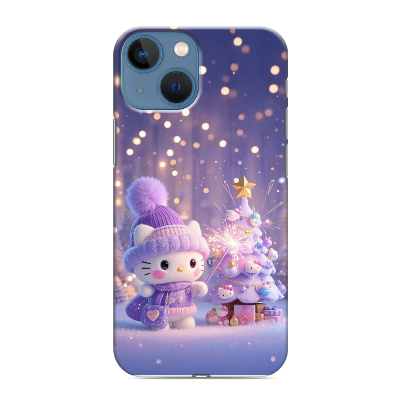 Силиконовый чехол на Iphone 13 Mini с принтом Новый год Силиконовый чехол на Iphone 13 Mini с принтом Новый год