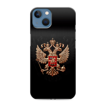 Силиконовый чехол на Iphone 13 с принтом Герб России Силиконовый чехол на Iphone 13 с принтом Герб России