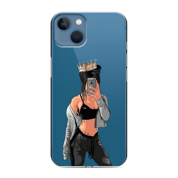 Силиконовый чехол на Iphone 13 с принтом Женские принты Силиконовый чехол на Iphone 13 с принтом Женские принты