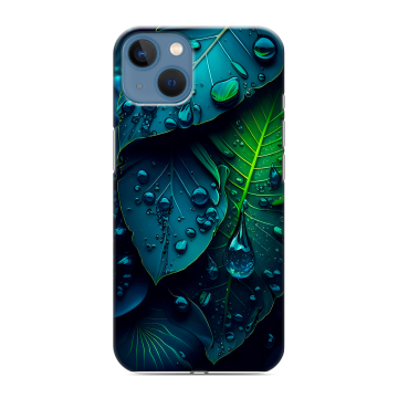 Силиконовый чехол на Iphone 13 с принтом Листья Силиконовый чехол на Iphone 13 с принтом Листья
