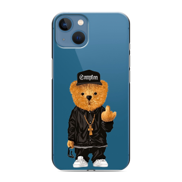 Силиконовый чехол на Iphone 13 с принтом Плюшевый медведь Силиконовый чехол на Iphone 13 с принтом Плюшевый медведь