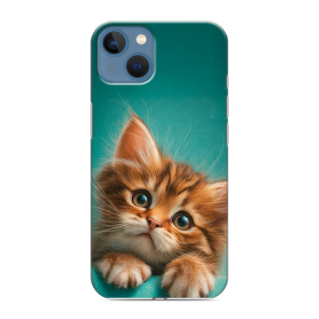 Силиконовый чехол на Iphone 13 с принтом котенок Силиконовый чехол на Iphone 13 с принтом котенок