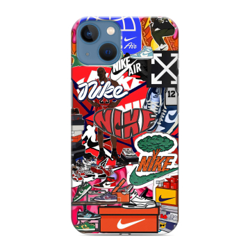 Силиконовый чехол на Iphone 13 с принтом Найк Nike яркий Силиконовый чехол на Iphone 13 с принтом Найк Nike яркий