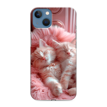 Силиконовый чехол на Iphone 13 с принтом котята котики