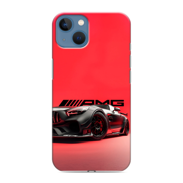 Силиконовый чехол на Iphone 13 с принтом Мерседес Mercedes AMG