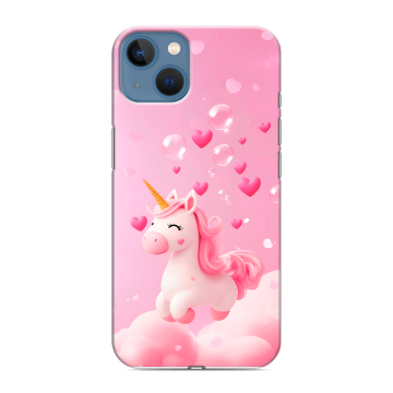 Силиконовый чехол на Iphone 13 с принтом Единорог Силиконовый чехол на Iphone 13 с принтом Единорог