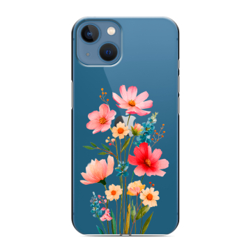 Силиконовый чехол на Iphone 13 с принтом Цветы