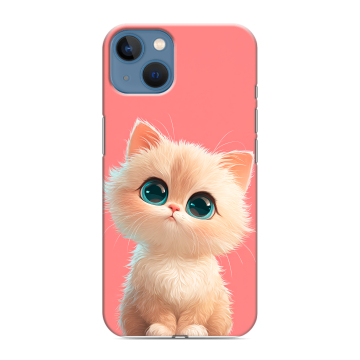 Силиконовый чехол на Iphone 13 с принтом Розовый котенок